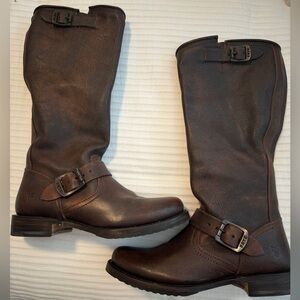 Frye Boots, Veronica Slouch, Dark Brown, size 7.5